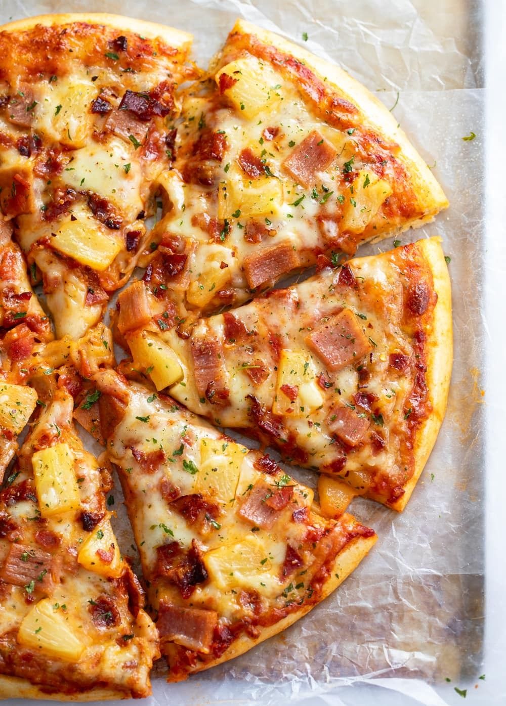 Ham and Cheese Pizza